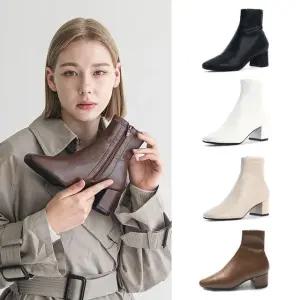 올리 스퀘어 앵클부츠