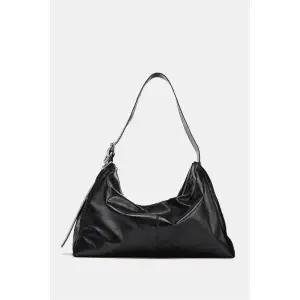 [국내배송]자라 ZARA 메탈 아일렛 맥시 버킷백 - 블랙902740