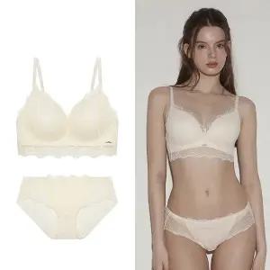 [EBLIN] 헴팬티세트 데일리 브라렛 화이트 EBBRFA316H_P406939637