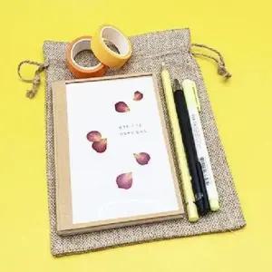스트링 린넨 소품파우치 1개