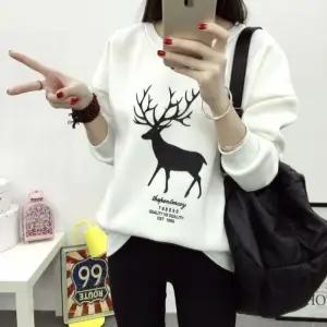 루돌프 긴팔 기모 맨투맨 티셔츠 BI 여성 긴팔티 가을옷