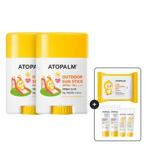 아토팜 야외놀이 선스틱 21g SPF50+ PA 2개 (gift 클렌징패드/샴푸/선로션)