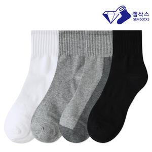 와일드스탁 남성 무지 중목 양말 5족