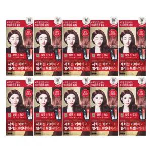엘지 엘라스틴 염색약 살롱드컬러 와인브라운 X 10개