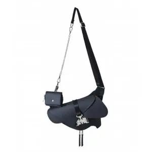 메온셀 IUGAMAKARAS Triple Covered Crow Buckle Bag