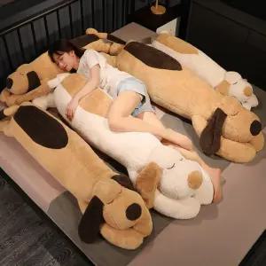 빅댕댕이 바디필로우 안고자는 강아지 대형 베개 롱쿠션 집순이 선물