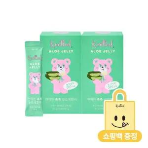 [쇼핑백동봉] 노티드 면역엔 촉촉 알로에 젤리 스틱 2박스   먹는 알로에겔 이뮨 알로에베라