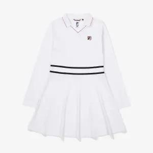 [FILA]  피케 스판 카라 원피스 (FS2OPF3351F_OWH) (FS2OPF3351F_OWH)