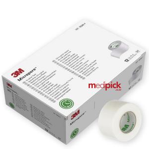3M 1530-1 마이크로포 테이프(화이트) 2.5cm 1박스 12개