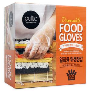 뿌리또 위생장갑 600매 24cmX28cm 일회용 비닐장갑