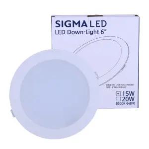 다운라이트 시그마엘이디 150MM 15W 6500K LFC-15 LFD-15D