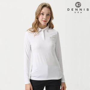 [데니스골프][DENNIS] 25SS신상 여성 스탠다드 베이직 긴팔카라티_NAQSLTS051
