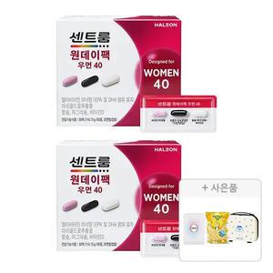 센트룸 원데이팩 우먼 40, 2개 + 증정 (원지레디백+포지타노 레몬캔디+쇼핑백 각 1개 (총3개))