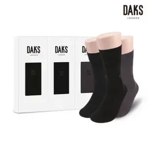양말 신사 3족 선물세트 면스판 장목 무지 24329