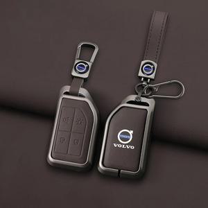 Zine 합금 자동차 키 케이스 쉘 커버 홀더 볼보 FH16 RC FM EVRO 6 fh CARGO 555 대형 트럭 보호 액세서리