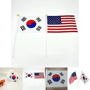나라별 국기 태극기 성조기 5장/응원/도구/깃발/미니/소형/한손/한국/미국/차량용/단체/행사/학교/국경일