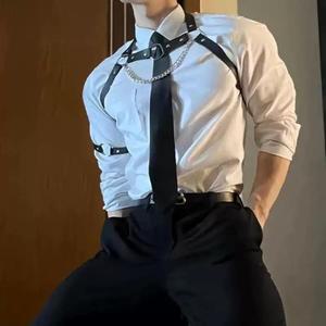 남자 하네스 가슴줄 체인 남성 장식 율리우스 연예인 벨트 가슴