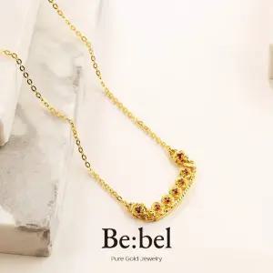 순금목걸이 11.25g(3돈 세돈) 24k 루비 장미 비벨