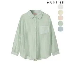 여성 포켓 긴팔 셔츠(5colors)