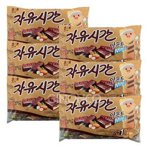 해태 자유시간 아몬드 미니 506g 6개 초코바 대용량