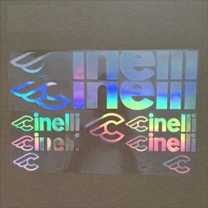 호환 CINELLI 반사 자전거 프레임 스티커 조각 DIY 자체 접착 도로  산악 데칼