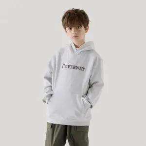 [커버낫 키즈](센텀시티점)어센틱 로고 레귤러핏 후드맨투맨 멜란지 CK2501HD10MG