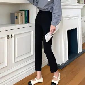 빼빼닷컴 (S~XL) (자체제작)빅사이즈 시크릿밴딩 스판 슬림일자 슬랙스
