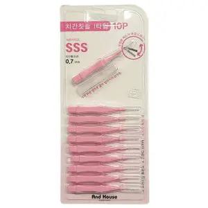 임플란트 치이사이 이물질 치간칫솔 10P SSS 0.7mm