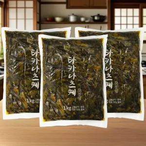 코우 타카나츠케 1kg x3개 /라멘 볶음밥 토핑 일본식반찬