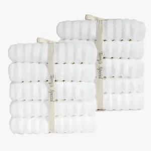 테리스페셜 200g 웨이브 볼륨 호텔수건 10장 (크림) 수건세트 타올 타월 세면타월 고리