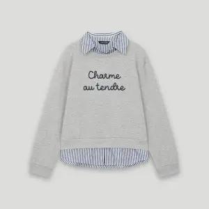 [코데즈컴바인](센텀시티점) 셔츠 레이어드 맨투맨 (CKC-TS507W8)