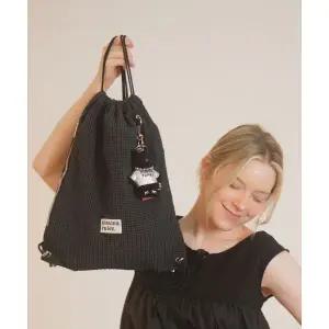 마스마룰즈 MASMARULEZ Gym sack string bag plaid check navy black