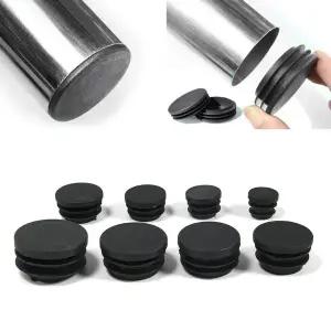 고무마개 고무캡 2-20pcs 두꺼운 둥근 플라스틱 블랭킹 엔드 캡 16 19 22 25mm 의자 테이블 피트 튜브 파이