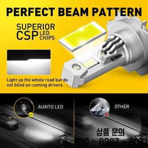 AUXITO 2X 12V H7 LED 헤드 라이트 Canbus 오류 없음 터보 전구 360 CSP 100W 20000LM for Toyota Corolla