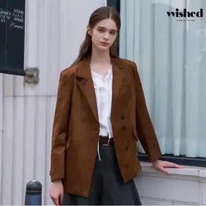 카라넥 스웨이드 긴팔 자켓 (WICCJK006)