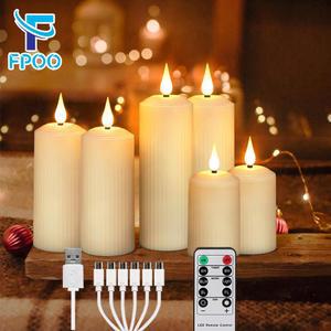 led 촛대 촛불 양초 캔들 충전식 조명 불꽃없는 원격 휴일 프로포즈 장식 방수 티라이트