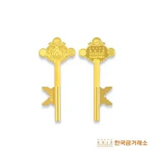 [추석 특집 9만1천원 할인] 엠브로 24K 일월오봉도 순금 열쇠 + 로프체인 팔찌