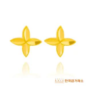 [추석특집 8만원 SALE] 엠브로 24K 순금 리비나 귀걸이 + 로프체인 팔찌
