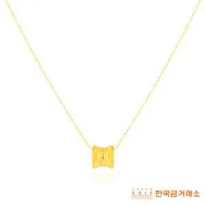 [추석특집 8만원 세일] 엠브로 24K 순금 시에르 목걸이 + 로프체인 팔찌