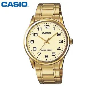 카시오 시계 MTP-V001G-9B / LTP-V001G-9B 금장 남성용 손목시계 메탈밴드 커플시계 CASIO 정품