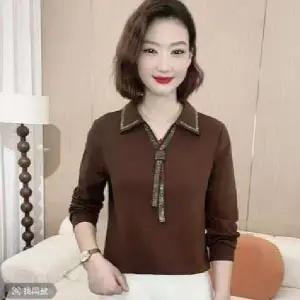 스파이더맨 여성 가을 티셔츠 긴팔 브이넥 풀오버 큐빅탑 슬림핏 OPH3