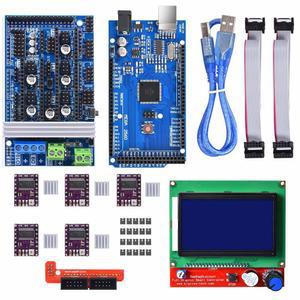 3D 프린터 컨트롤러 모터 2560 PRAP 키트 LCD RAMPS 스테퍼 ARDUINO용 메가 R3 12864 1.6 DRV8825 개 드라이버
