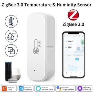 스마트 온도 습도 센서 라이프 APP 원격 온도계는 Alexa Google 홈과 함께 작동 ZigBee Gateway 필요