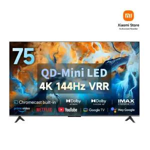 샤오미 S Mini 75인치 TV, 2025년 신형, 미니LED, 1200니트밝기, 4K 144Hz, 쿼드코어 A73 3GB + 32GB