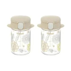릿첼 휴대용 유아컵 가벼운 빨대컵 160mL 베이지 2개