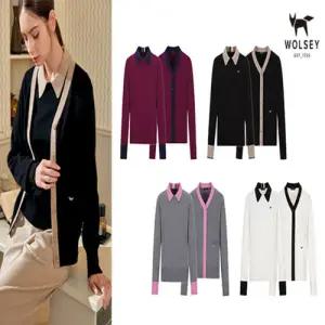 [WOLSEY] 25FW 울시 여성 가디건1종+풀오버니트1종