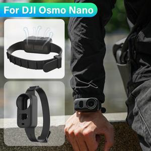 DJI Osmo Nano 용 실리콘 손목 밴드 조정 가능한 자전거 스트랩 카메라 액세서리 마운트 보호 케이스