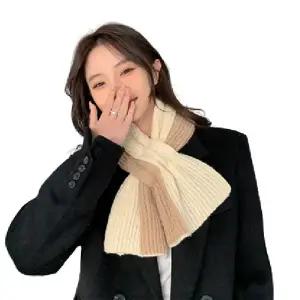 [지앤지] 최저가 목도리 투톤 쁘띠 머플러 짧은목도리