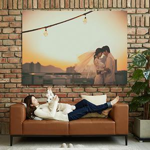 아크릴액자 24x36인치(60x90cm) 24x36액자 가족 본식 웨딩 프로필 대형 주문 제작