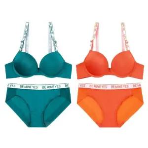 [롯데백화점]예스 심플 포인트컬러 데일리 브라팬티세트 2칼라 YDWBZ671PZ672